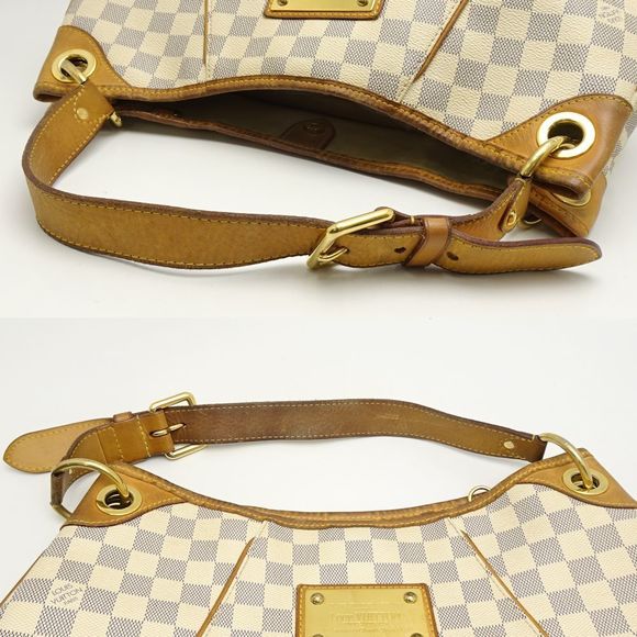 Louis Vuitton Damier Azur Galliera PM Shoulder Tote White - Picture 4 of 8